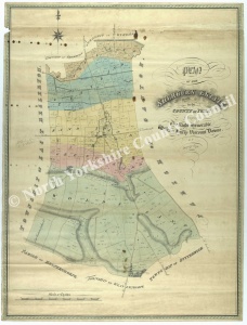 Historic map of Sherburn 1852